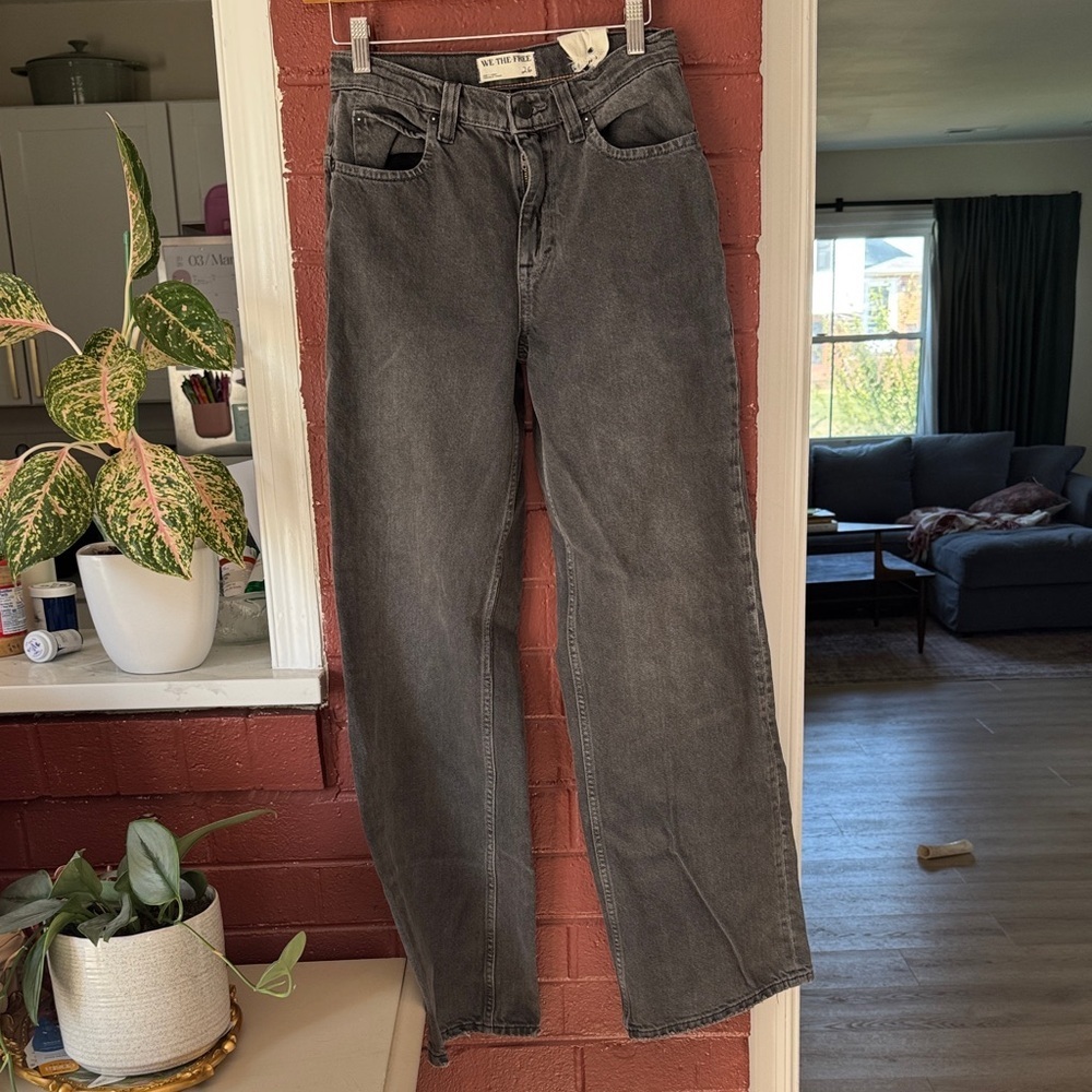 We the Free Tinsley Baggy Wide Leg High Rise Jeans